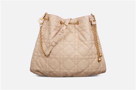 Large Dior Ammi Bag Aesthetic Beige Supple Macrocannage .